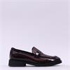 Marco Moreo Maura Wingtip Slip On Loafer - Burgundy Combi